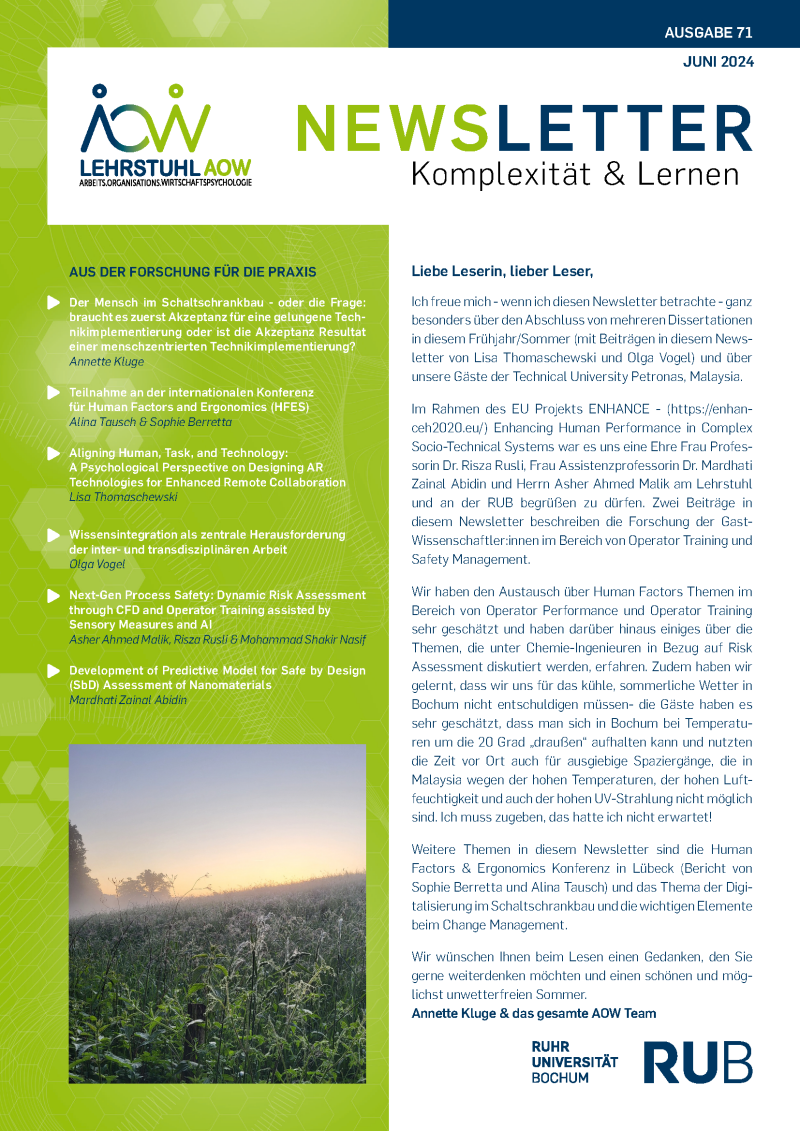 Komplexität Und Lernen - Ausgabe 71 _juni 2024 _seite 01